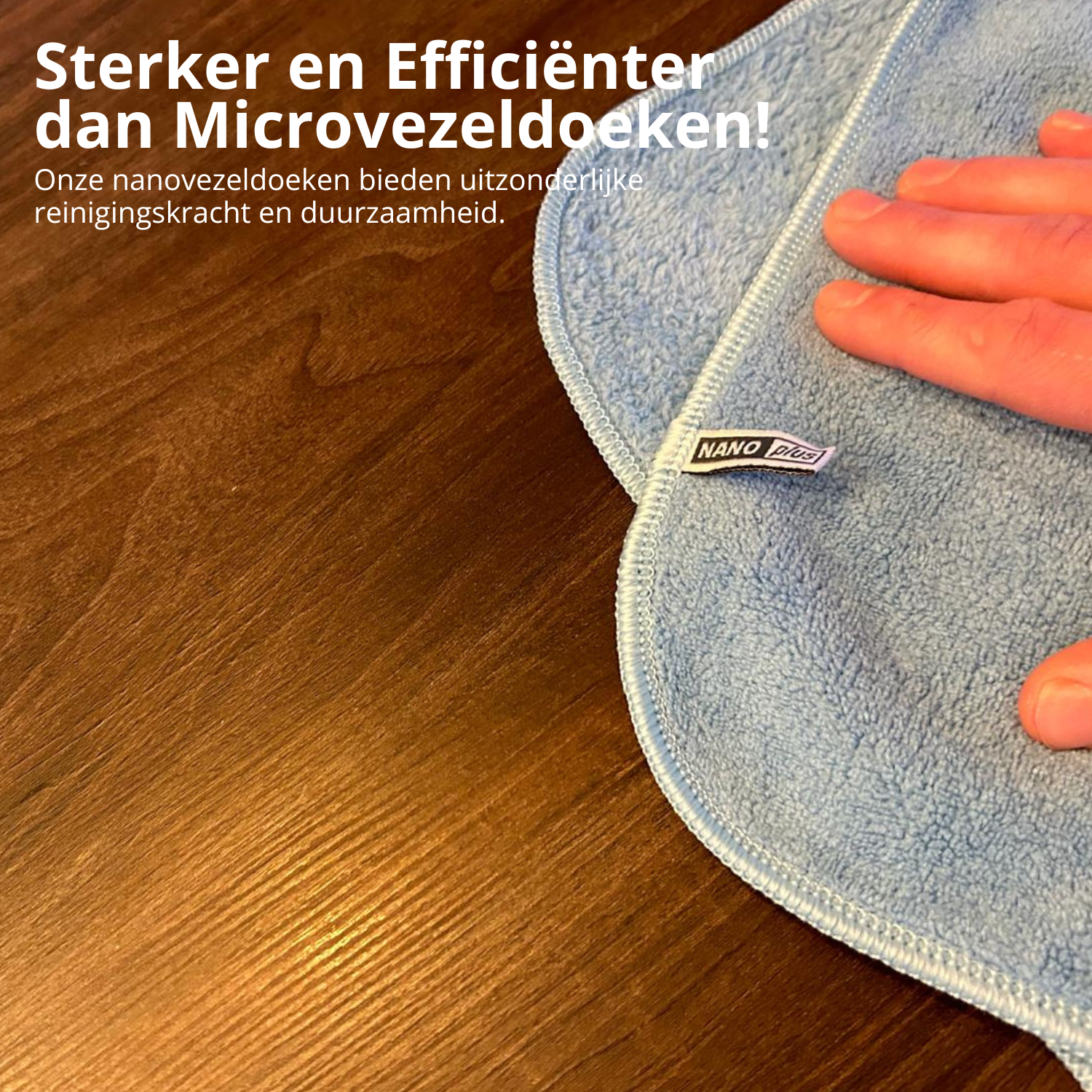 Schoonmaakdoeken - Blauw, 3 stuks