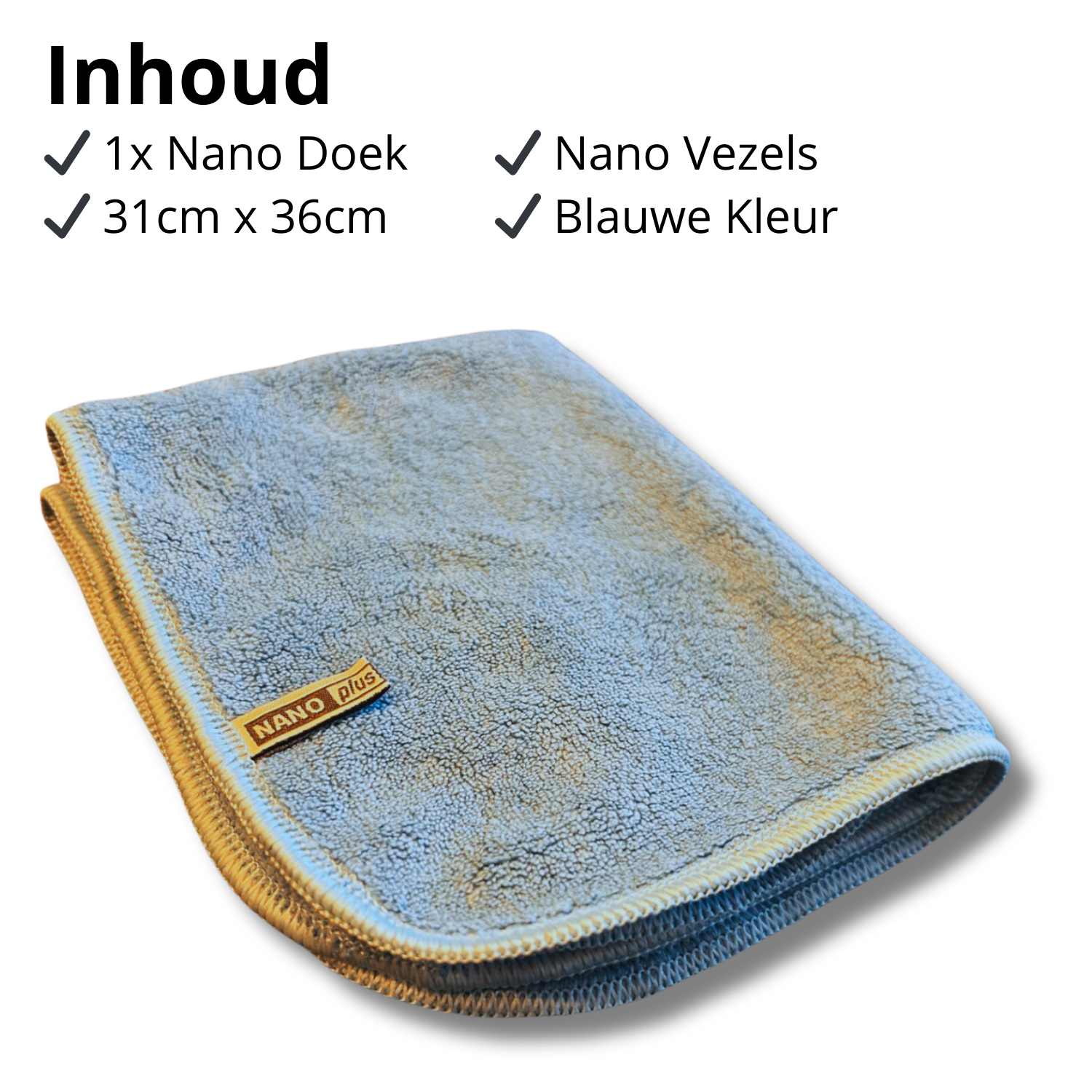 Schoonmaakdoeken - Blauw, 3 stuks