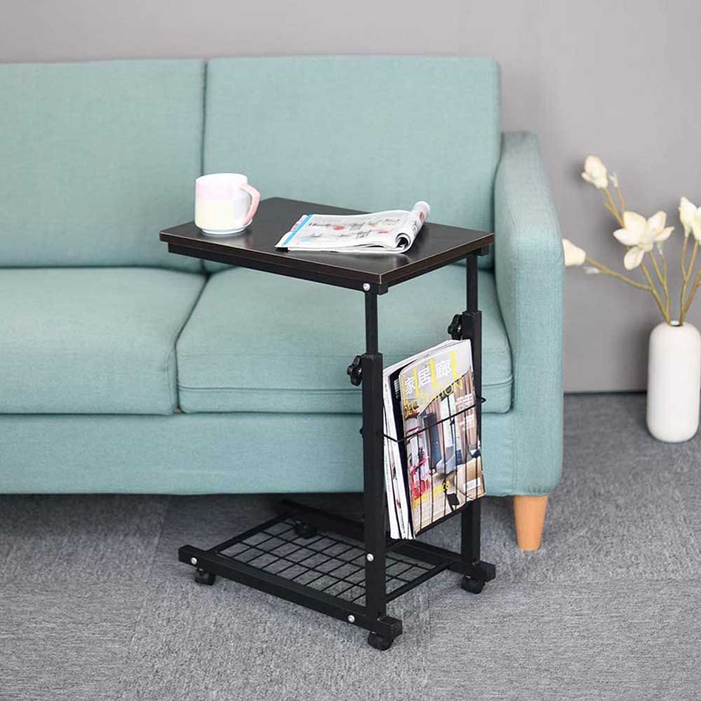 Rolling laptop stand