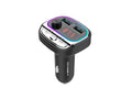 Techancy Transmissor Fm Para Carro TE0867, Bluetooth, Mp3, 2usb 3.1a, Luz Led 7 Cores, Para 12-24v